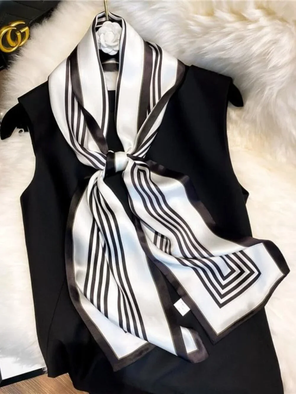 100% Mulberry Silk Long Scarf 59